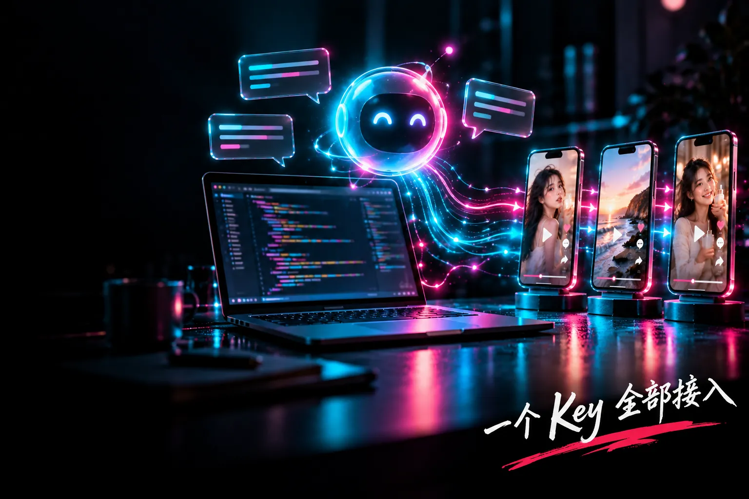 AI 运营助手协助提示词创作并通过安全 API 连接其他工具